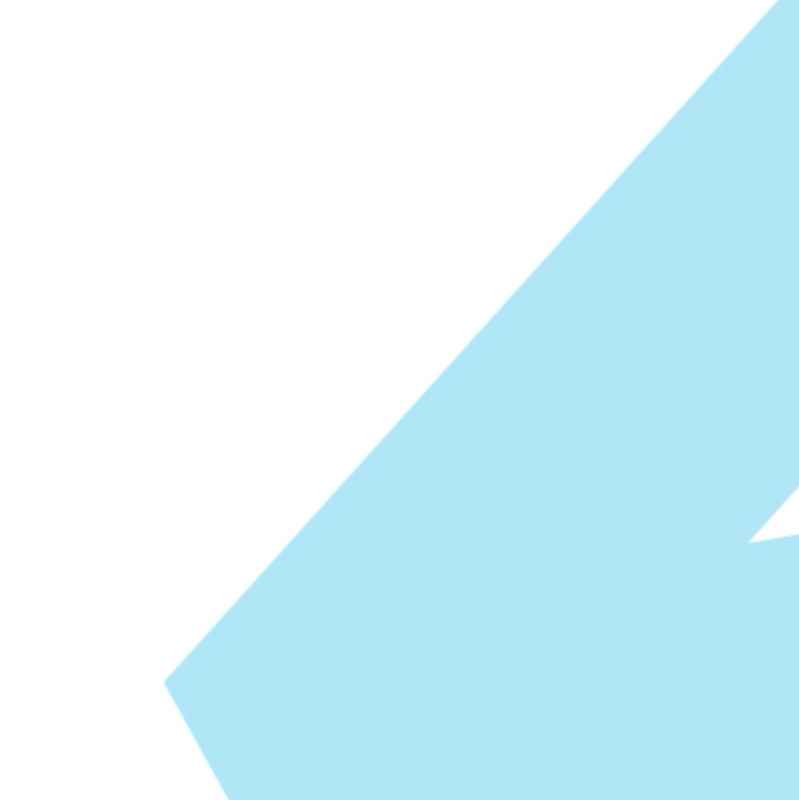 Straight light blue ribbon on white background.