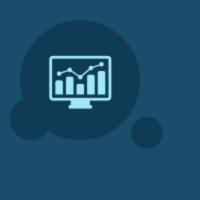 Icon of chart to benchmark data and competitor mapping