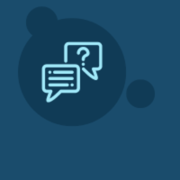 Icon of speech for communication and assistance for contractors during and after projects.