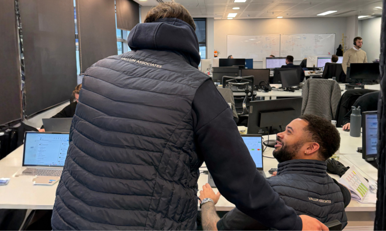 Vallum associates meet our team Bruno and Alina discussing hydrogen project